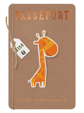 Faire-part naissance original passeport animaux