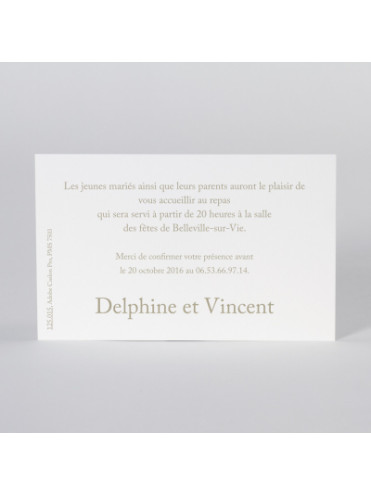 Carte d'invitation