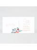 Faire part naissance biche et couronne de fleurs