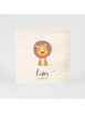 Faire-part naissance lionceau joyeux