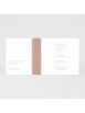 Faire-part naissance minimaliste et ruban rose