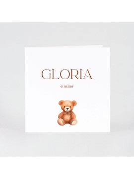Faire-part naissance petit nounours