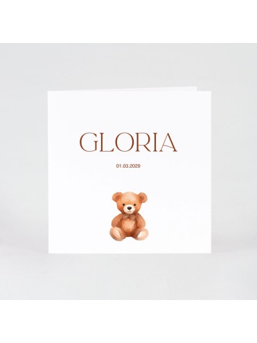 Faire-part naissance petit nounours