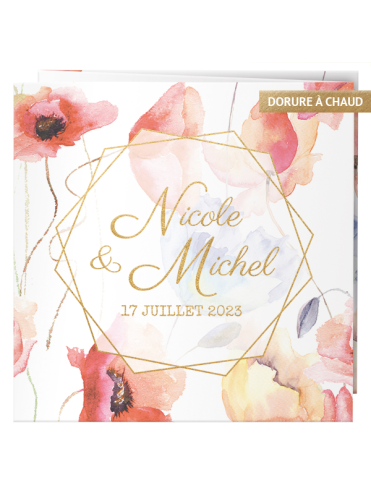 Faire-part fleurs sauvages