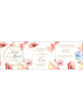 Faire-part fleurs sauvages