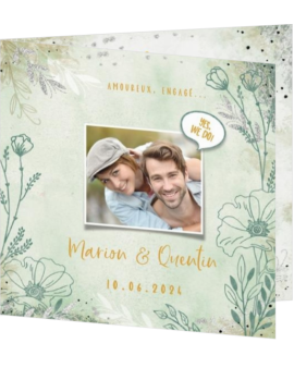 Faire-part de mariage - Fleurs sauvages