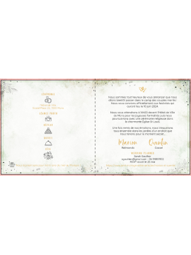 Faire-part de mariage - Fleurs sauvages