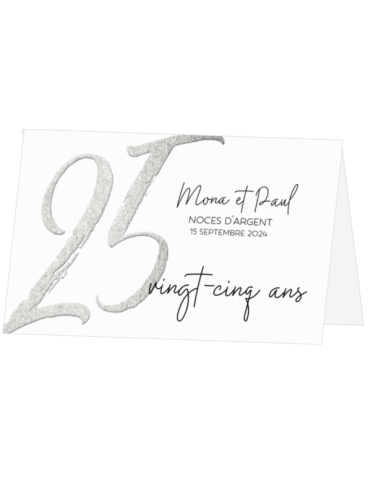 Invitation – Noces d’Argent