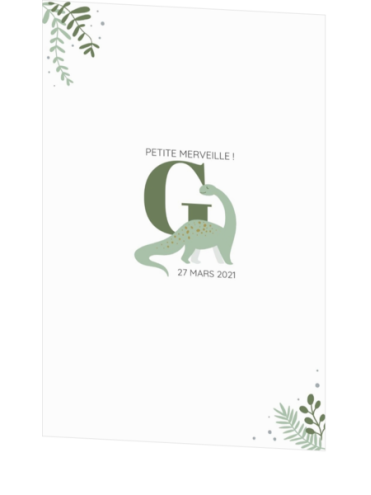 Faire-part de naissance – Dino